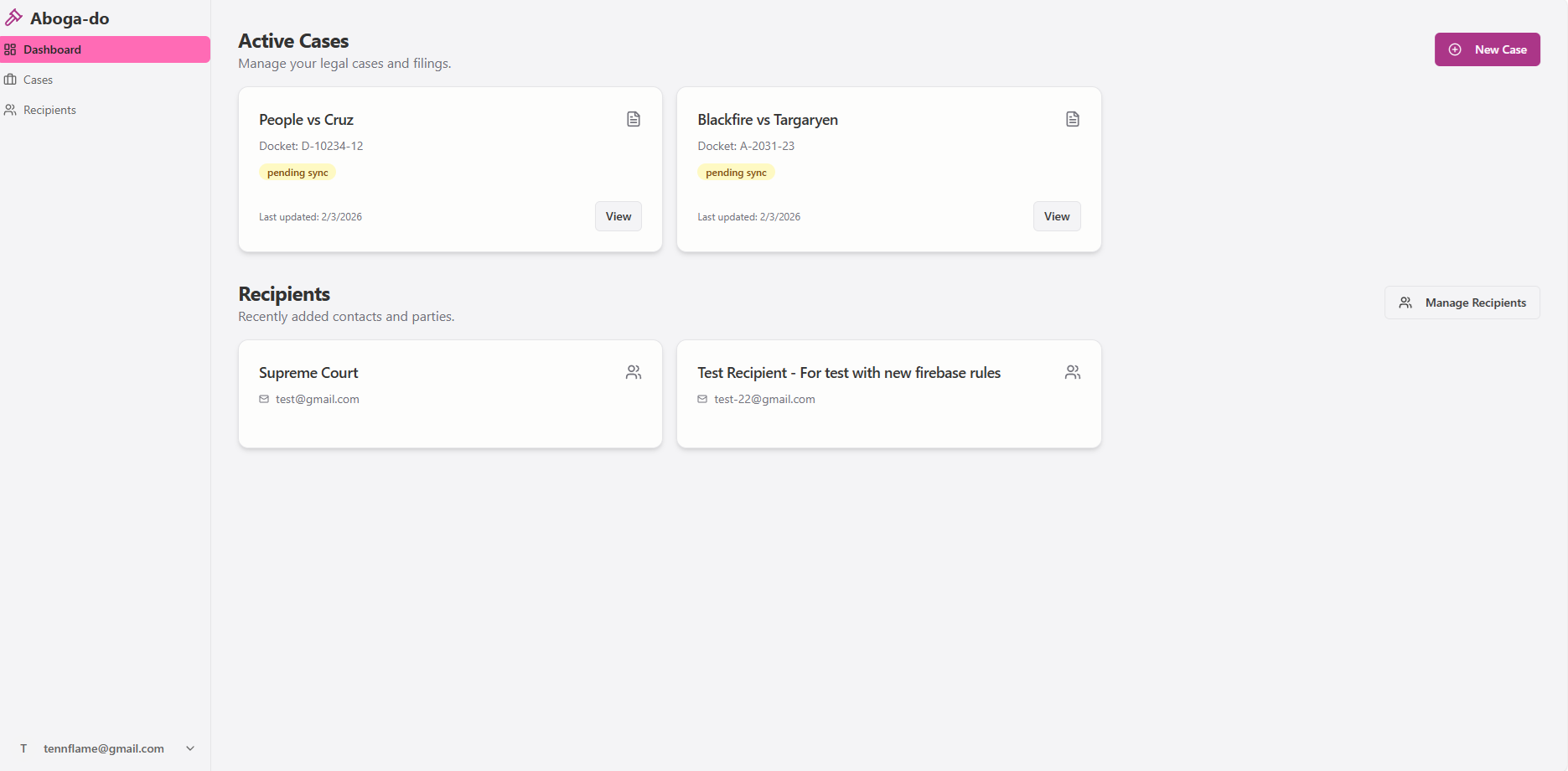 Aboga-do Legal Case Management